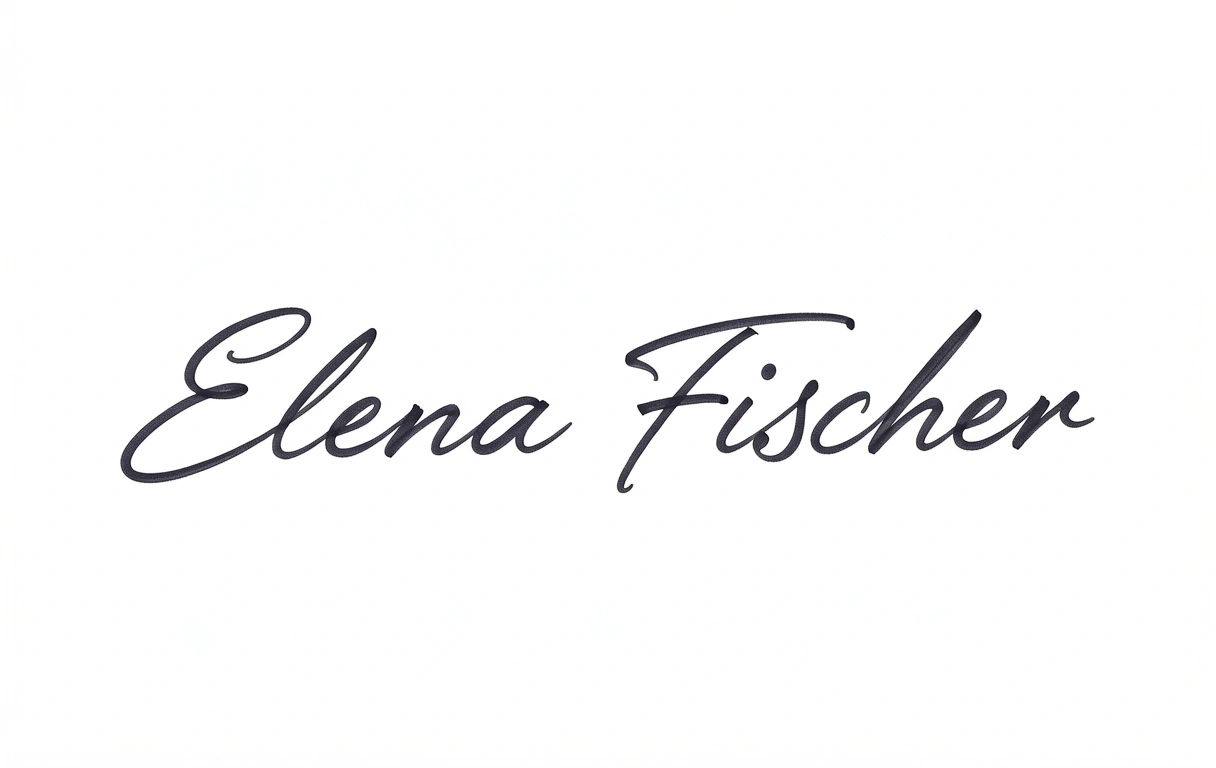 Elena Fischer Signatur